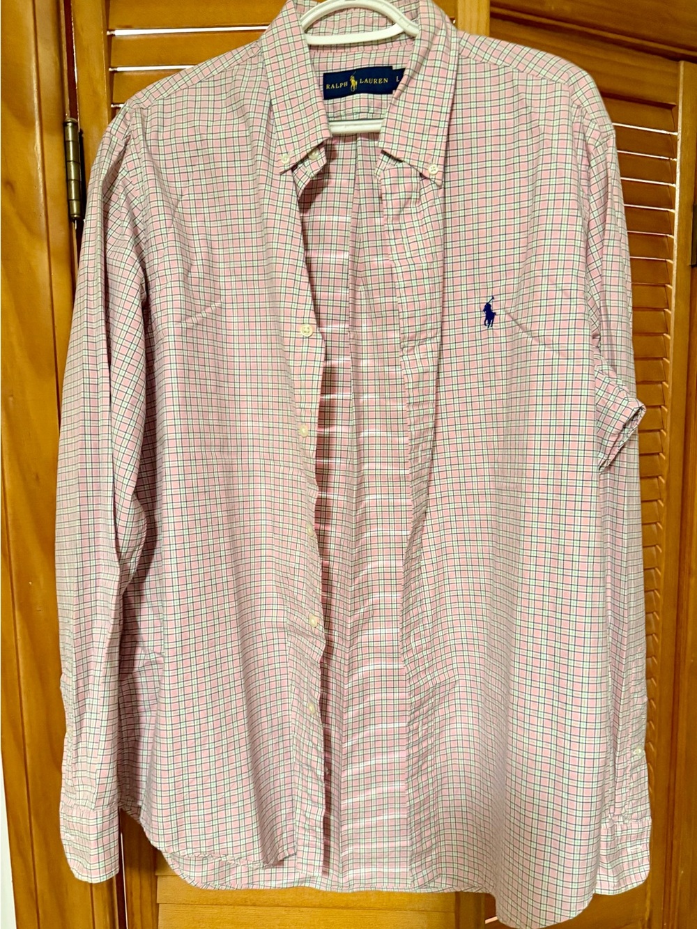 Lauren Ralph Lauren Pink & Green Plaid Button-Down Shirt